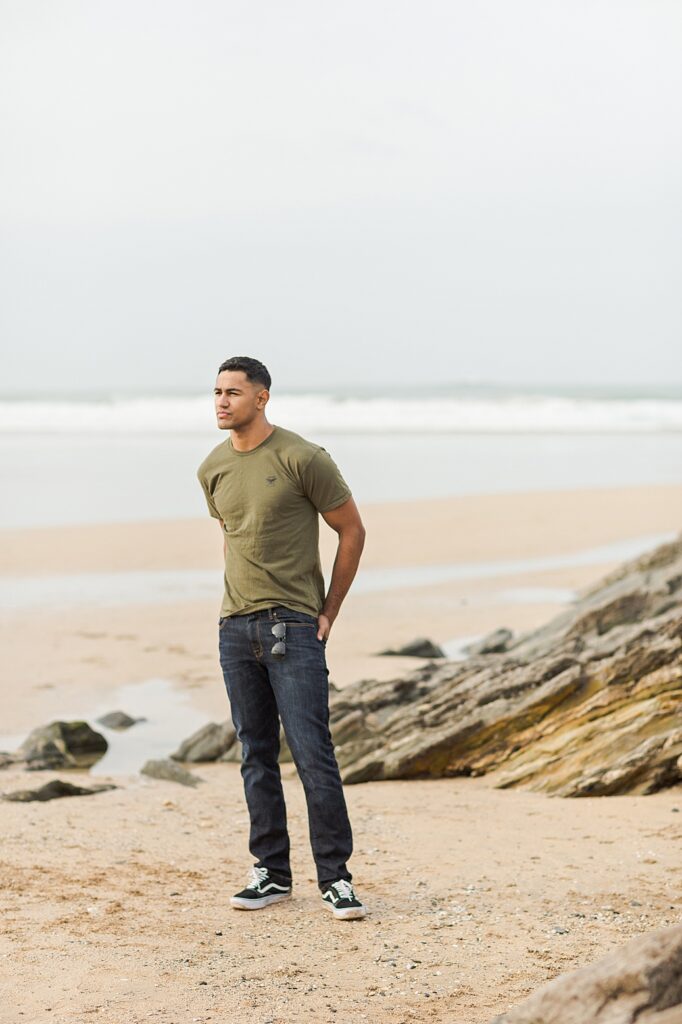 Jonnie: male model portfolio session on Fistral Beach in Newquay ...